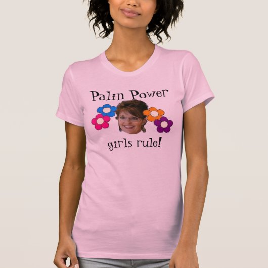 palingkracht met bloemen t-shirt (Voorkant)