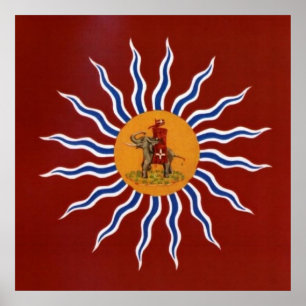 Palio Di Siena Contrada della Torre ( Toren) Poster