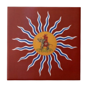 Palio Di Siena Contrada della Torre ( Toren) Tegeltje