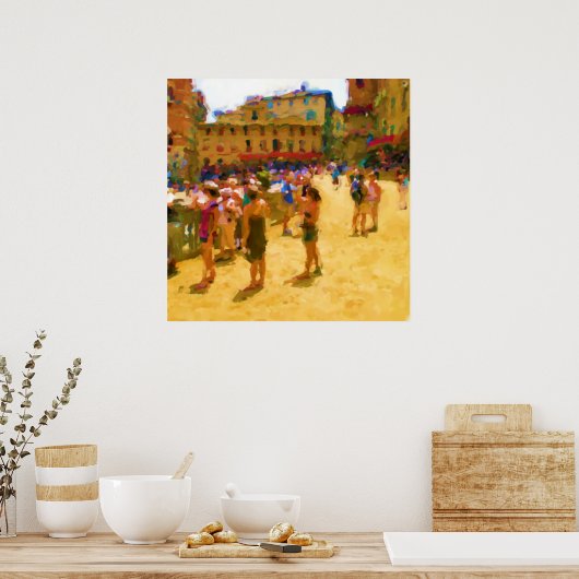 Palio in Sienna Poster (Keuken)
