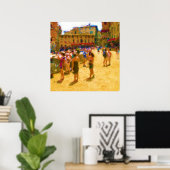 Palio in Sienna Poster (Thuiskantoor)