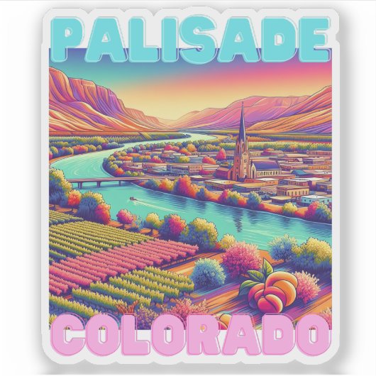 Palisade Colorado Sticker (Voorkant)