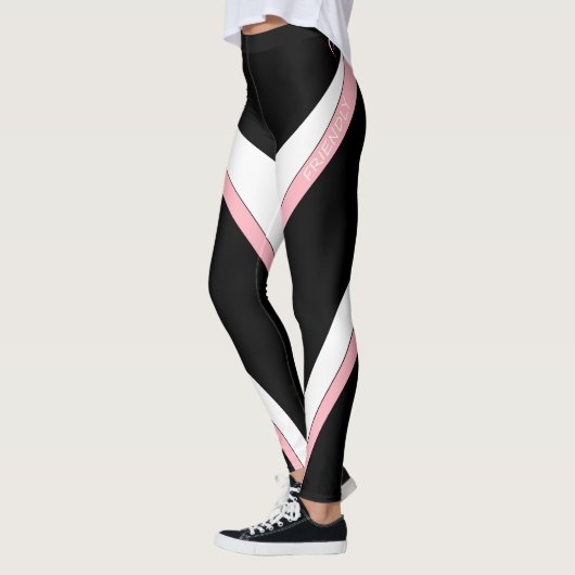 Palisade Design Friendly Pink Ribbon Flow Leggings (Links)