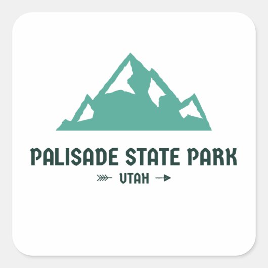 Palisade State Park - Utah Vierkante Sticker (Voorkant)