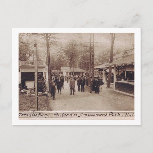 Palisades Amusement Park, New Jersey, 1909 Briefkaart (Voorkant)