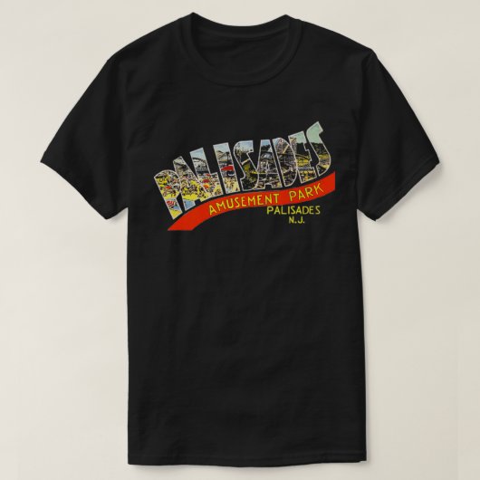 Palisades Amusement Park New Jersey Retro  T-shirt (Design voorkant)