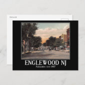 Palisades Ave., Englewood, NJ Vintage Briefkaart (Voorkant / Achterkant)
