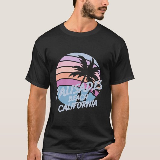 Palisades Beach California T-shirt (Voorkant)