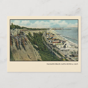 Palisades Beach, Santa Monica, Calif. 1931 Vintage Briefkaart