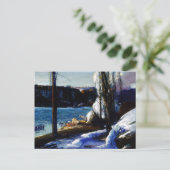 Palisades in Winter George Bellows Briefkaart (Staand voorkant)