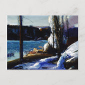 Palisades in Winter George Bellows Briefkaart (Voorkant)