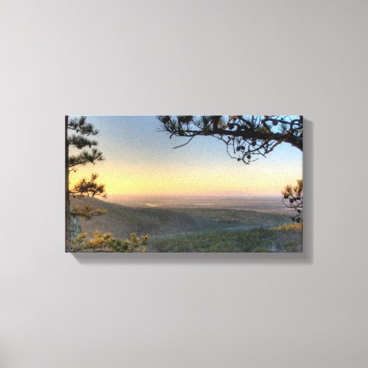 Palisades Overlook, Petit Jean State park Arkansas Canvas Afdruk (Voorkant)