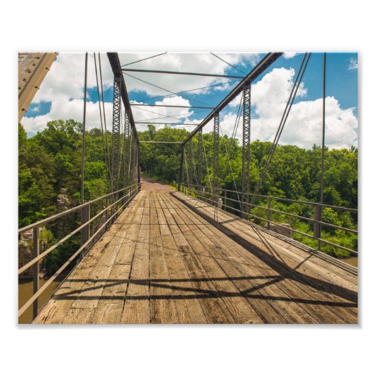 Palisades State Park Bridge Foto Afdruk (Voorkant)