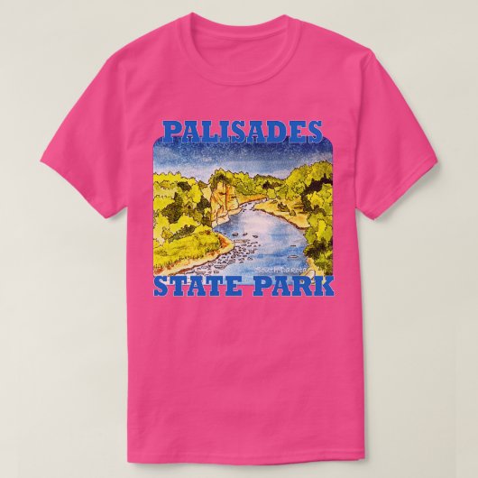 Palisades State Park, Zuid-Dakota T-shirt (Design voorkant)