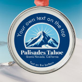 Palisades Tahoe California medaille Metalen Ornament