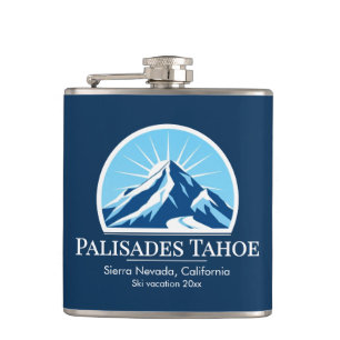 Palisades Tahoe California skigebied souvenir Heupfles