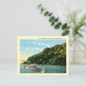 Palisades van de Hudson River, NY 1920s Briefkaart (Staand voorkant)