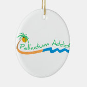 Palladium Addict Logo voor kerstversiering Keramisch Ornament (Rechts)