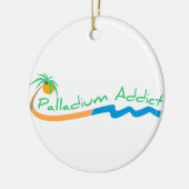 Palladium Addict Logo voor kerstversiering Keramisch Ornament (Links)