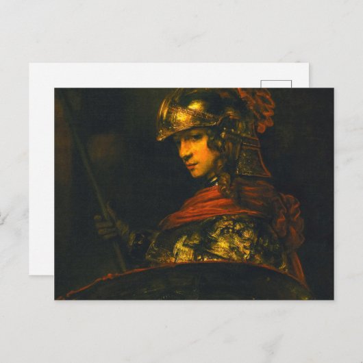 Pallas Athena 1657, ingediend door Rembrandt Harme Briefkaart (Voorkant / Achterkant)