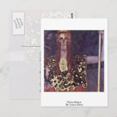 Pallas Athena door Gustav Klimt Briefkaart (Voorkant / Achterkant)