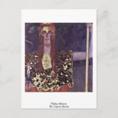 Pallas Athena door Gustav Klimt Briefkaart (Voorkant)