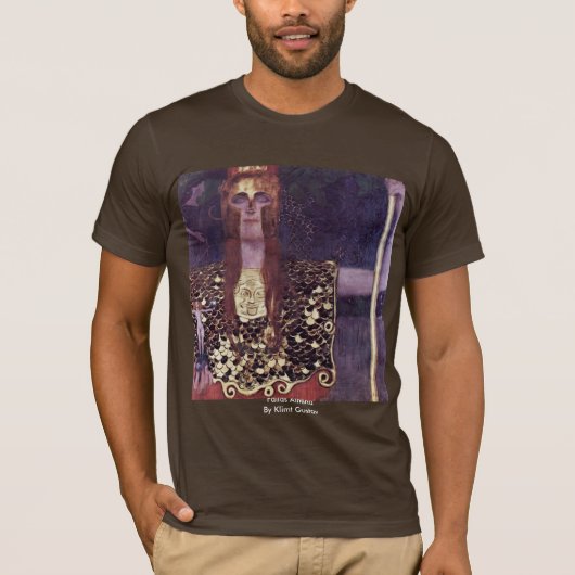 Pallas Athena door Klimt Gustav T-shirt (Voorkant)