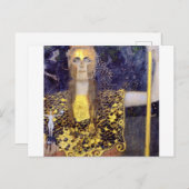 Pallas Athena, Gustav Klimt Briefkaart (Voorkant / Achterkant)