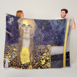 Pallas Athena, Gustav Klimt Fleece Deken