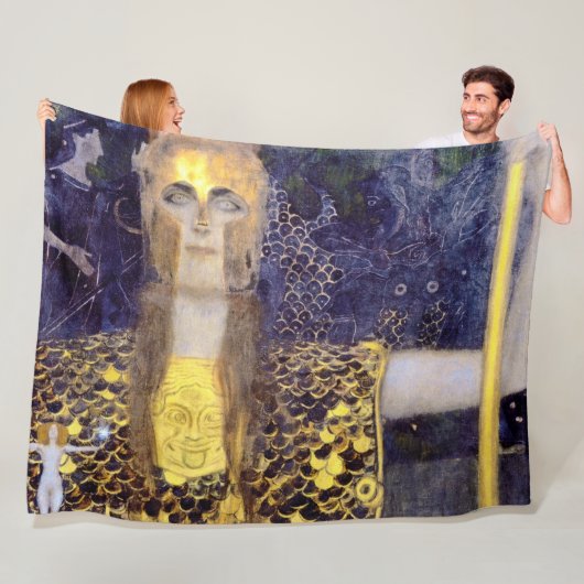 Pallas Athena, Gustav Klimt Fleece Deken (In situ)