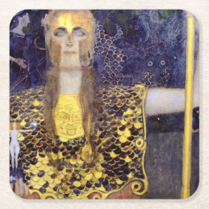 Pallas Athena, Gustav Klimt Kartonnen Onderzetters