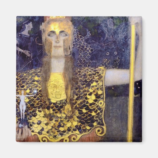 Pallas Athena, Gustav Klimt Magneet (Voorkant)