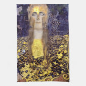 Pallas Athena, Gustav Klimt Theedoek (Verticaal)