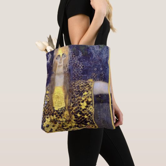 Pallas Athena, Gustav Klimt Tote Bag (Dichtbij)