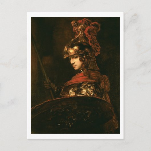Pallas Athena of, gepantserd, 1664-65 Briefkaart (Voorkant)