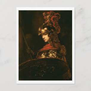 Pallas Athena of, gepantserd, 1664-65 Briefkaart