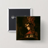 Pallas Athena of, gepantserd, 1664-65 Vierkante Button 5,1 Cm (Voorkant /achterkant)