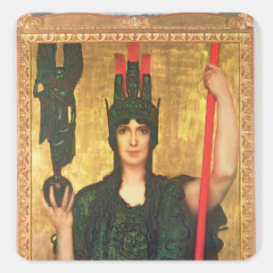 Pallas Athena Vierkante Sticker