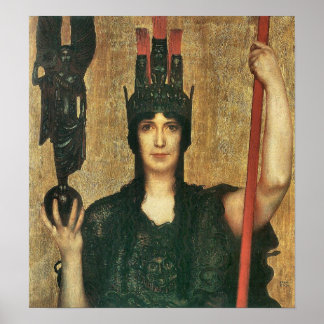 Pallas Athene, Franz von Stuck Poster