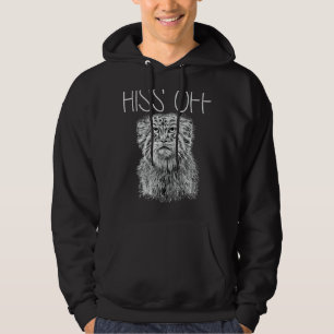Pallas Cat Hiss Off Handleiding Wild Cat Funny Ang Hoodie
