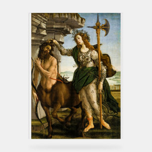 Pallas en de Centaur door Sandro Botticelli Acryl Bord