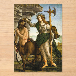 Pallas en de Centaur door Sandro Botticelli Acryl Uitnodigingen