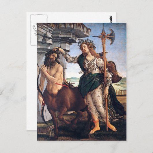 Pallas en de Centaur, Sandro Botticelli Briefkaart (Voorkant / Achterkant)
