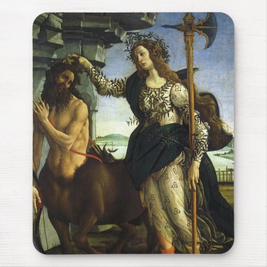 Pallas en de centaur van Sandro Botticelli Muismat (Voorkant)
