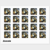 Pallas en de centaur van Sandro Botticelli Vierkante Sticker (Vel)