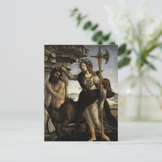 Pallas en het centrum briefkaart (Staand voorkant)