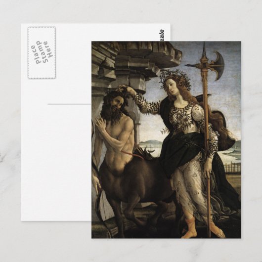 Pallas en het centrum briefkaart (Voorkant / Achterkant)