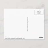 Pallas en het centrum door Botticelli Briefkaart (Achterkant)