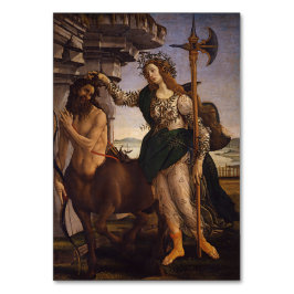 Pallas en het centrum door Botticelli Kaart