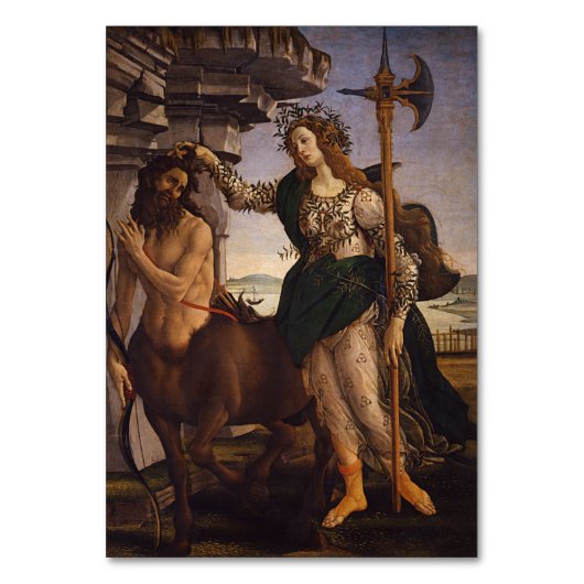 Pallas en het centrum door Botticelli Kaart (Voorkant)